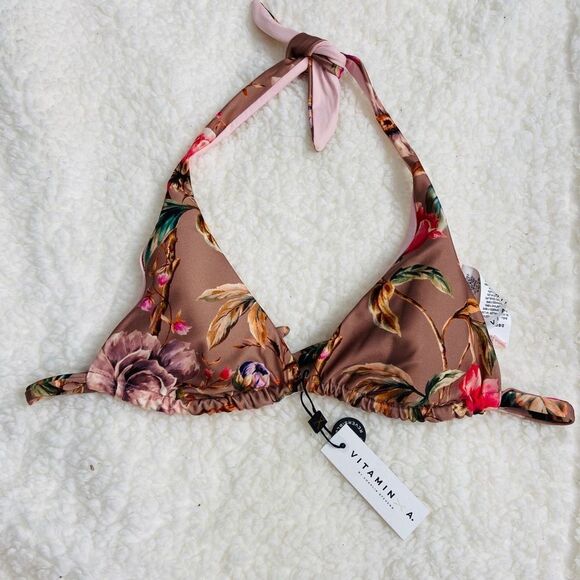 WHITE GINGER TALIA TOP GIDGET BOTTOM – VITAMIN A Bikini Top - Picture 1 of 1